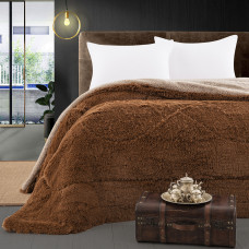 Beauty Home Κουβερτοπάπλωμα υπέρδιπλο Art 11067 220x240 Καφέ