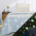 Beauty Home Κουβέρτα μονή φωσφορίζουσα Flash Art 6253 160x220 Γαλάζιο