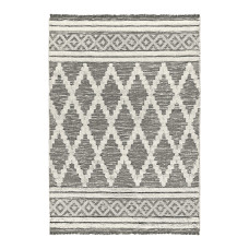 Beauty Home Χαλί βαμβακερό Morocotton 9235 150x220 Γκρι