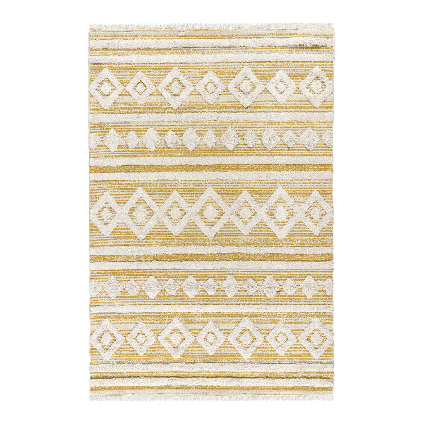 Beauty Home Χαλί βαμβακερό Morocotton 9239 Κίτρινο 150x220