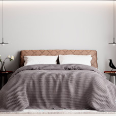 Beauty Home Πικέ μονή waffle Art 1990 Stone 170x240 Ανθρακίτης