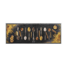 Beauty Home Πατάκι κουζίνας 9029 60x160 Μαύρο,Πορτοκαλί