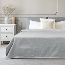 Beauty Home Κουβέρτα υπέρδιπλη Stripe ζακάρ Art 11172 230x270 Γκρι