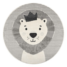 Beauty Home Ροτόντα Loop Art 9556 133x133 Grey White Γκρι Λευκό