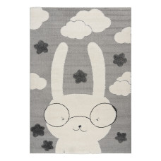 Beauty Home Χαλί Loop Art 9557 133x190 Grey White Γκρι Λευκό