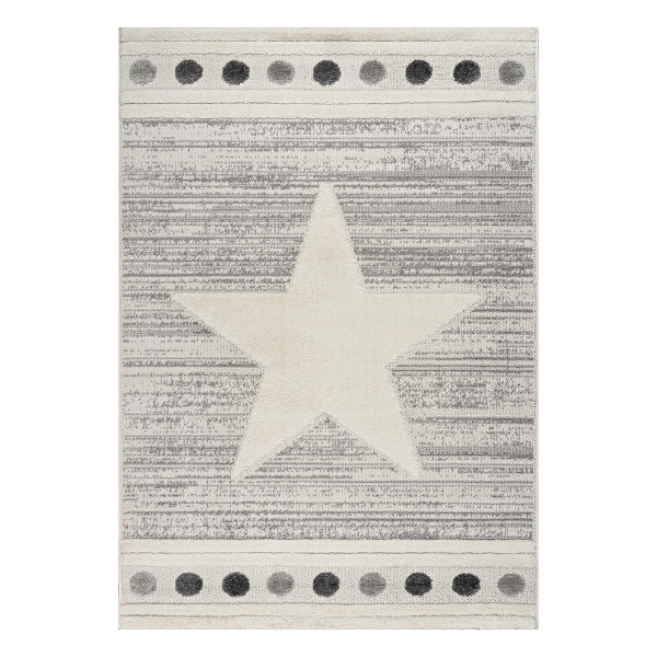 Beauty Home Χαλί Loop Art 9559 133x190 Grey Grey White Γκρι Λευκό