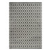 Πατάκι Vibe Art 9576 67x150 Grey White Γκρι Λευκό   Beauty Home