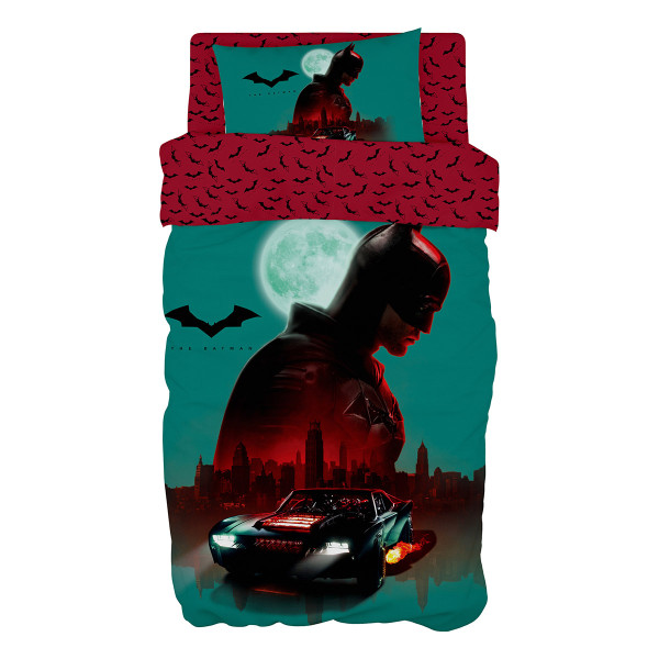 Beauty Home Σετ παπλωματοθήκη μονή Art 6185 The Batman 165x250 Εμπριμέ