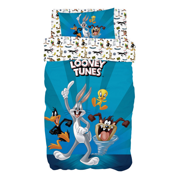 Beauty Home Σετ παπλωματοθήκη μονή Art 6188 Looney Tunes 165x250 Μπλε