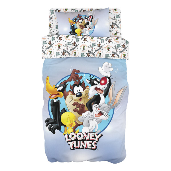 Σετ κουβερλί μονό Art 6189 Looney Tunes 160x240 Εμπριμέ   Beauty Home