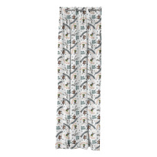 Beauty Home Κουρτίνα με 8 μεταλλικούς κρίκους Art 6189 Looney Tunes 180x250 Εμπριμέ
