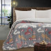 Beauty Home Κουβερτοπάπλωμα μονό φωσφοριζέ Glow Art 6269 160x220 Γκρι