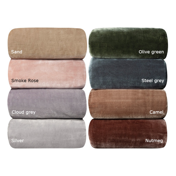 Beauty Home Κουβέρτα μονόχρωμη υπέρδιλη Bernese Art 10500 σε 8 αποχρώσεις 220x240  Silver