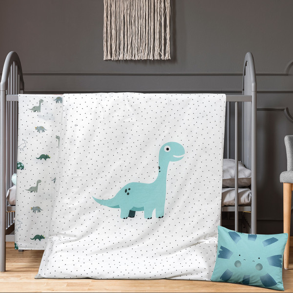 Beauty Home Σετ σεντόνια βρεφικά Fossil Art 5183 120x160 Εμπριμέ