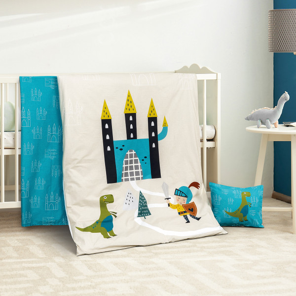 Beauty Home Σετ σεντόνια βρεφικά Castle Art 5186 120x160 Εμπριμέ