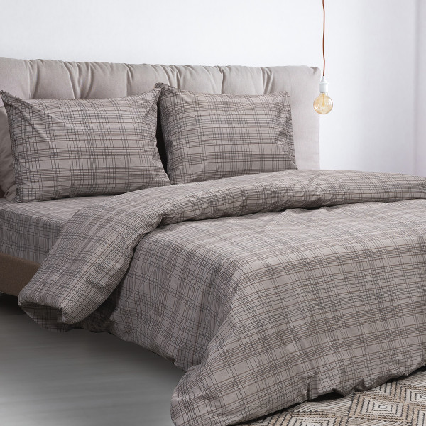 Beauty Home Σετ παπλωματοθήκη υπέρδιπλη Espresso Art 12077 230x250 Εμπριμέ