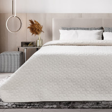 Beauty Home Κουβερλί υπέρδιπλο Trivial Art 12100 σε 3 αποχρώσεις 230x260  Κρεμ