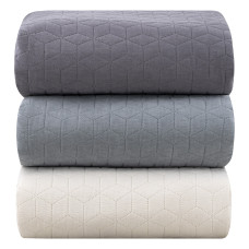 Beauty Home Κουβερλί υπέρδιπλο Trivial Art 12100 σε 3 αποχρώσεις 230x260  Ανθρακί