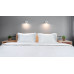Beauty Home Μαξιλαροθήκη Ξενοδοχείου Oxford Silky Percal Pennie Art Ε1021 250TC Satin Stripe 100% Cotton Λευκό 52x74+4