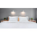Σεντόνι υπέρδιπλο ξενοδοχείου Silky Percal Pennie 250TC Satin Stripe 100% Cotton Λευκό 240x275   Beauty Home