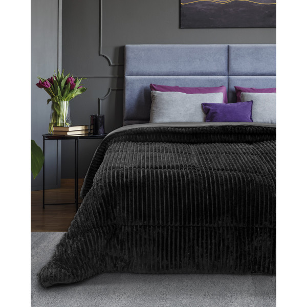 Beauty Home Κουβερτοπάπλωμα μονό Art 11519 160x240 Μαύρο