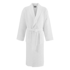 Beauty Home Μπουρνούζι Support πικέ με γιακά  50%Cot-50%Pol 210gsm Λευκό XL