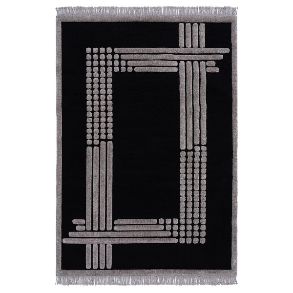 Beauty Home Χαλί Noir Art 9437 165x230 Black Μαύρο