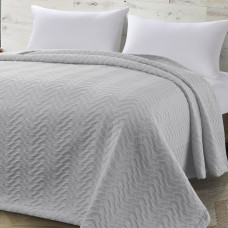 Beauty Home Κουβέρτα ζακάρ υπέρδιπλη Action Art 11174 230x270 Γκρι