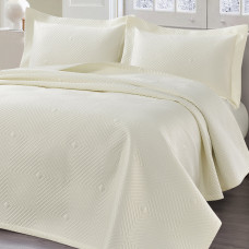 Beauty Home Σετ κουβερλί υπέρδιπλο Titania Art 12318 230x250 Εκρού