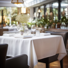 Beauty Home Τραπεζομάντηλο επαγγελματικό Stain Art Ε8496 150x230 Λευκό