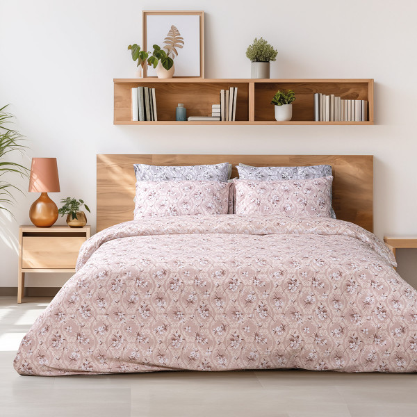 Beauty Home Σετ κουβερλί υπέρδιπλο Cays Αrt 12189 220x240 Σομόν