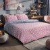 Beauty Home Σετ παπλωματοθήκη υπέρδιπλη Praslin Art 12083 220x250 Ροζ,Γκρι