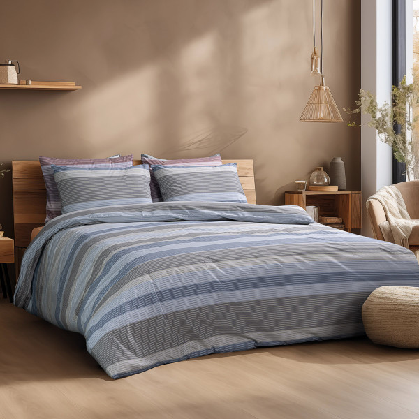 Beauty Home Σετ παπλωματοθήκη υπέρδιπλη Mae Art 12084 220x250 Σιελ