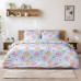 Beauty Home Σετ σεντόνια μονά με λάστιχο Hawai Art 12088 105x200+30 Σιελ