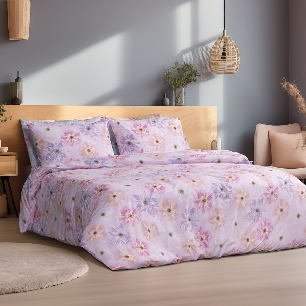 Beauty Home Σετ σεντόνια King size Hana Art 12089 270x260 Ροζ