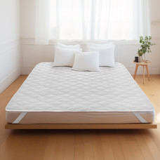 Beauty Home Καπιτονέ-Αδιάβροχο προστατευτικό στρώματος Λευκό 160x200