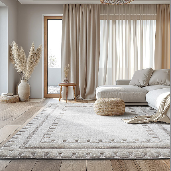 Beauty Home Πατάκι Cozy Art 9635 67x140 Εκρού