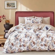 Beauty Home Σετ σεντόνια υπέρδιπλα με λάστιχο Art 12603 Claudio 165x200+30 Μπεζ,Γκρι