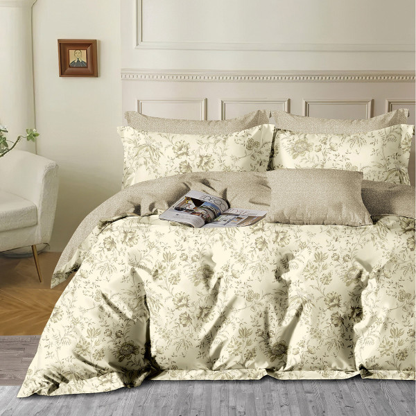 Beauty Home Σετ σεντόνια υπέρδιπλα Art 12622 Charles 230x260 Μπεζ