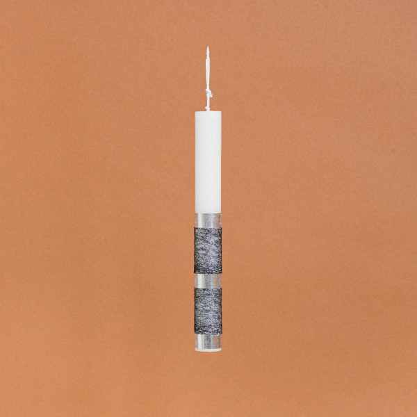 Beauty Home ΛΑΜΠΑΔΑ ΣΤΟΛΙΣΜΕΝΗ ΑΣΗΜΙ ΜΕ ΜΑΥΡΗ ΚΟΡΔΕΛΑ ΣΕ ΣΥΣΚΕΥΑΣΙΑ ΔΩΡΟΥ