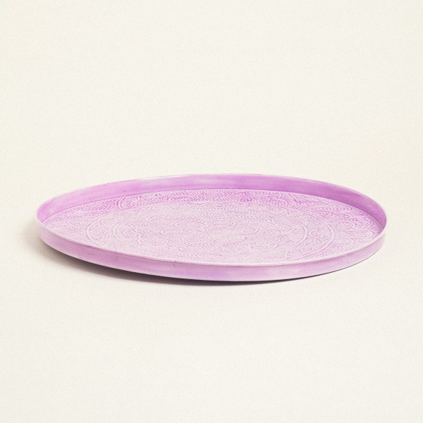 Beauty Home ΔΙΣΚΟΣ ΜΕΤΑΛΛΙΚΟΣ ΑΝΑΓΛΥΦΟΣ ΛΙΛΑ 60 CM