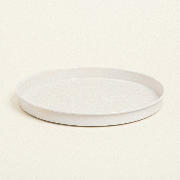 Beauty Home ΔΙΣΚΟΣ ΜΕΤΑΛΛΙΚΟΣ ΑΝΑΓΛΥΦΟΣ ΕΚΡΟΥ 32 CM