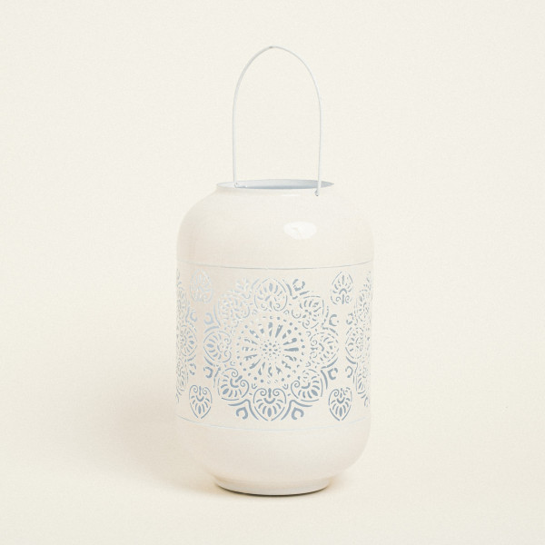 Beauty Home ΦΑΝΑΡΙ ΜΕΤΑΛΙΚΟ ΕΚΡΟΥ 20 x 30 cm
