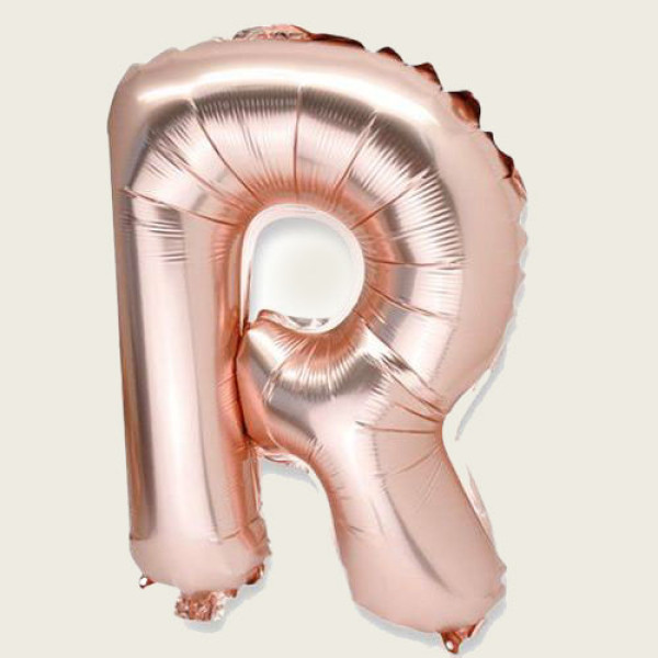 Beauty Home ΜΝΠΑΛΟΝΙ ΓΡΑΜΜΑ “R”  36cm ΡΟΖ ΧΡΥΣΟ