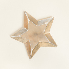 Beauty Home ΜΕΤΑΛΛΙΚΟΣ ΔΙΣΚΟΣ ΑΣΤΕΡΙ ΧΡΥΣΟΣ 36,5 x 38 x 2,5 CM