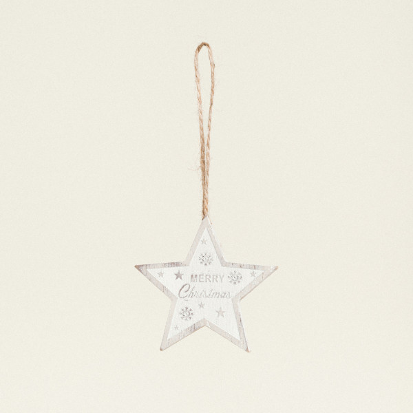 Beauty Home ΞΥΛΙΝΗ ΦΙΓΟΥΡΑ ΑΣΤΕΡΙ MERRY CRISTMAS