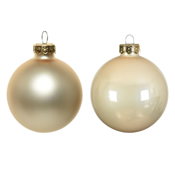 Beauty Home ΓΥΑΛΙΝΕΣ ΜΠΑΛΕΣ ΣΑΜΠΑΝΙ 10 CM ΣΕΤ 6 ΤΜΧ