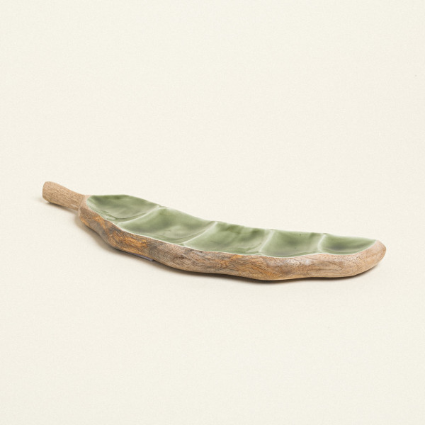 Beauty Home ΠΙΑΤΕΛΑ ΞΥΛΙΝΗ ΜΕ ΣΜΑΛΤΟ ΦΑΣΟΛΙ 10 x 40 cm