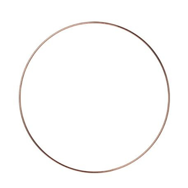 Beauty Home ΜΕΤΑΛΛΙΚΟΣ ΚΥΚΛΟΣ ΡΟΖ ΧΡΥΣΟ 30 CM