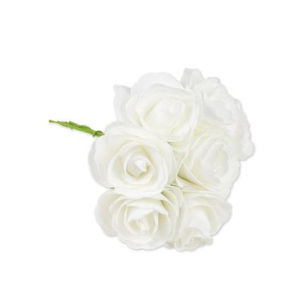Beauty Home ΜΠΟΥΚΕΤΟ ΛΕΥΚΑ ΤΡΙΑΝΤΑΦΥΛΛΑ 15 CM